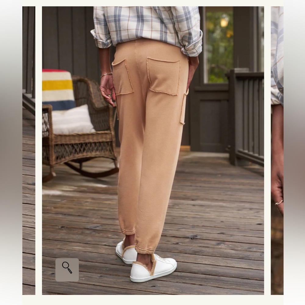 Elevated relaxed fit jogger with tapered ankle.